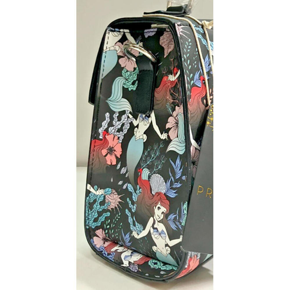 NEW Loungefly Disney Little Mermaid Ariel Allover Print Crossbody Satchel w TAGS - Picture 4 of 9